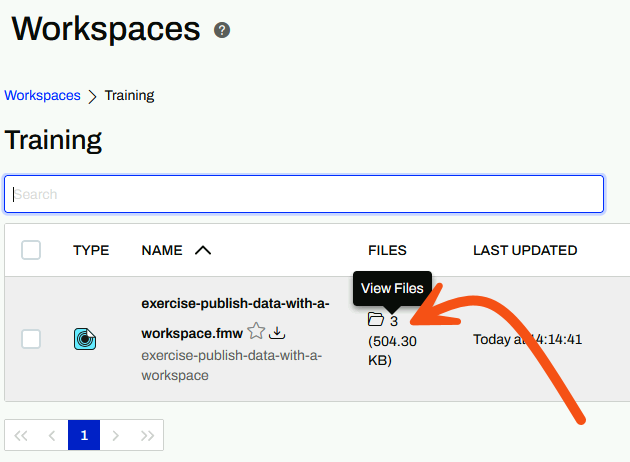 View files in a repository